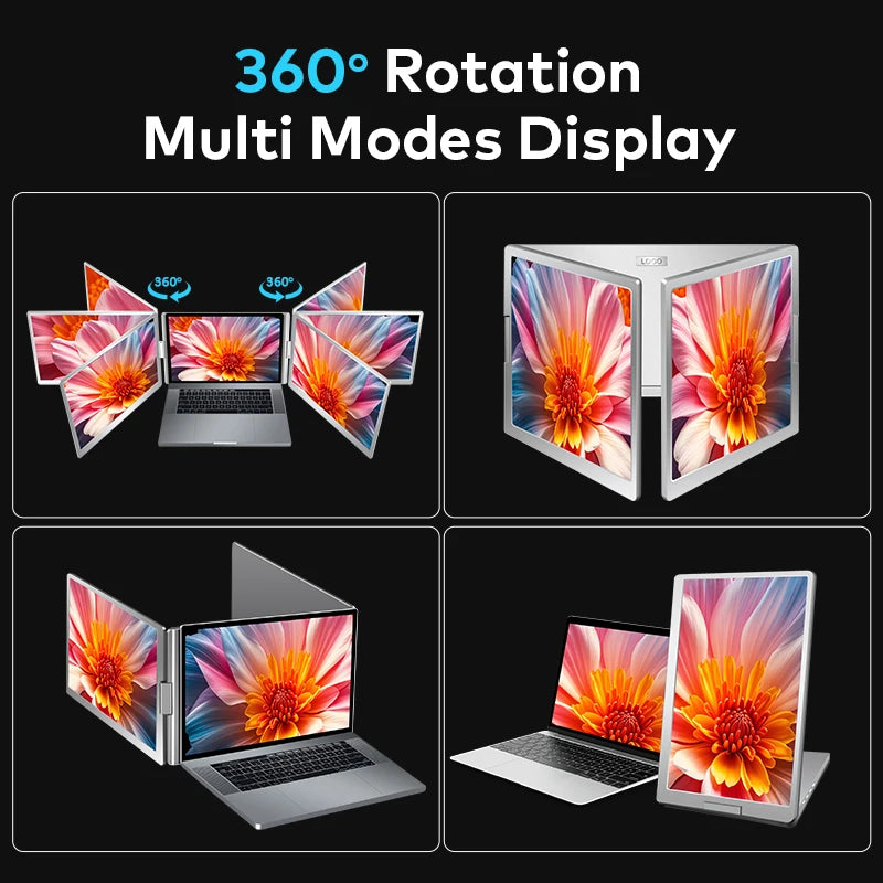 2025 New 15.6 Inch Portable Monitor 1 Cable Support Full Macbook Series and Windows